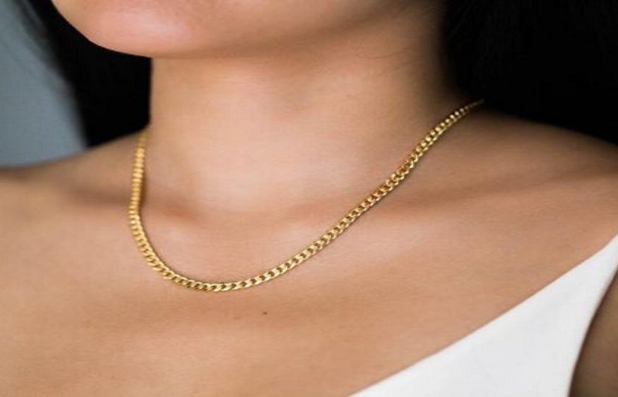 Gold Linked Necklace