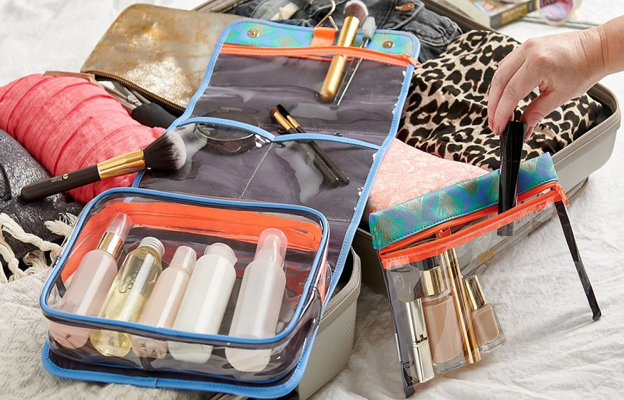 Packing your cosmetics